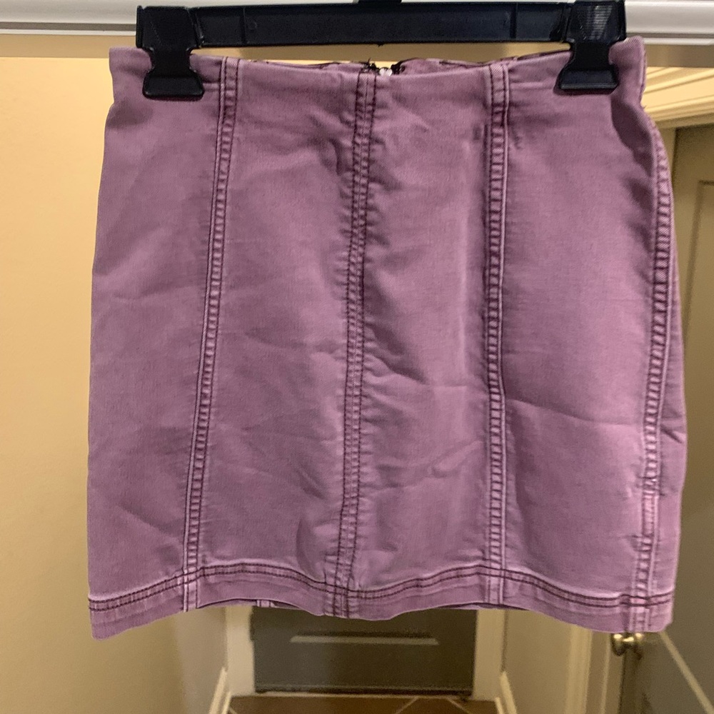 Purple Free People Mini Skirt